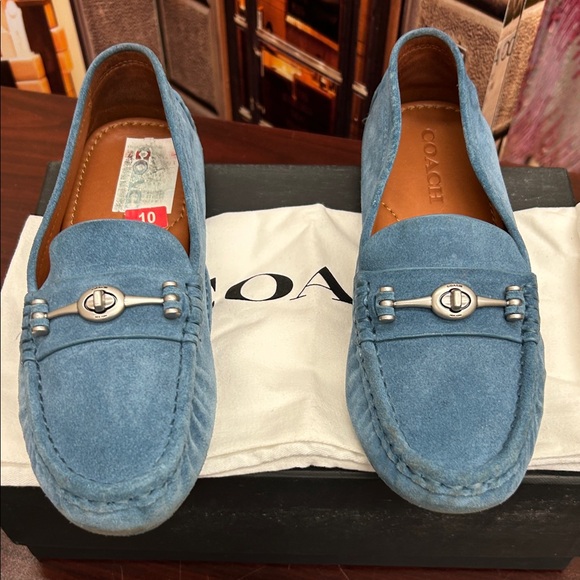 Coach Shoes - Coach women  Loafers in Blue Suede